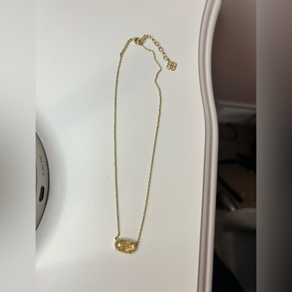 Orange critine kendra scott necklace